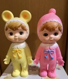昭和レトロ なかよしチャーミーちゃん3体 日本製ソフビ人形 - メルカリ