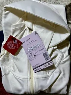 ワークマン クールUVサンシェードパーカー オフホワイト LLサイズ