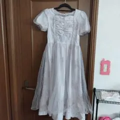 evelyn 半袖 ワンピース チュール 花柄のサムネイル