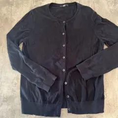 ユニクロ　カーディガン　L ブラック