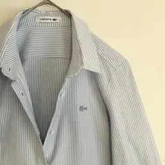 【未使用ほぼ新品に近い★日本製】LACOSTE ストライプシャツ★38サイズ★★