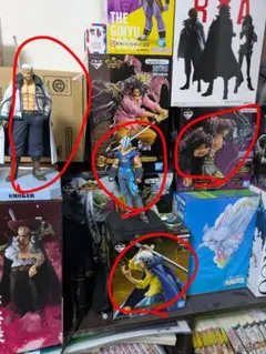 ワンピース フィギュア キッド、ろー、キラー、スモーカー4点セット