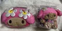 新品　ハワイアンホースト　マイメロディ　サンリオ　フェイスポーチ　マスコット