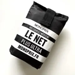 モノプリ　エコバッグ MONOPRIX ブラック×ホワイト　白　黒　トートのサムネイル