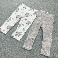 ZARA GAP キッズ レギンス 2枚セット 花柄 トゥーカンのサムネイル