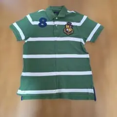 TOMMY HILFIGER ポロシャツ グリーン ボーダー トミーヒルフィガーのサムネイル