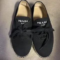 PRADA ブラック エスパドリーユ スニーカーのサムネイル