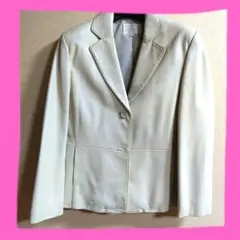 Chanocie アイボリー レザージャケット 13