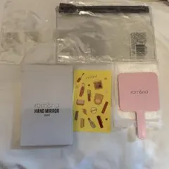 ロムアンド rom&nd クリアポーチ ポーチ ハンドミラー ステッカー シール