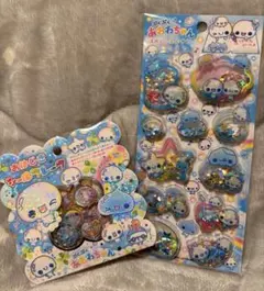 ぷくぷくあわわちゃ　おはじきシール　スパンコールパーティー　セット　翌日発送可能