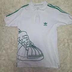 adidas トレフォイル ポロシャツ ホワイト グリーンのサムネイル