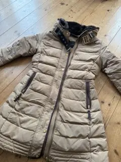 ZARA BASIC ベージュ キルティング ダウンジャケット　Mサイズ