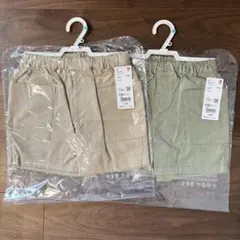 新品 ユニクロ イージーショートパンツ 綿100％ ズボン 110cm