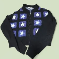 TTT MSW　Star television zipup knit poloS