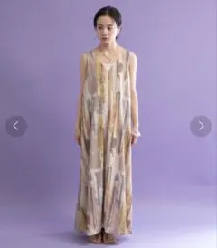 andrea&co.、AUBREY、タイダイフリンジアートワンピース、シルバリー andrea&co.、AUBREY、タイダイフリンジアートワンピース、シルバリー