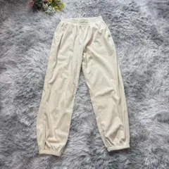 コーデュロイパンツ　ジョガーパンツ　【M】　ベージュ　イージーパンツ　カジュアル