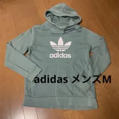 値下げ！adidas☆フード付きパーカーM☆グリーン