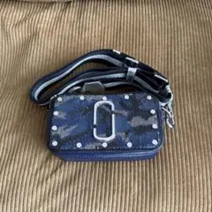 marc jacobs 青迷彩ショルダーバッグ