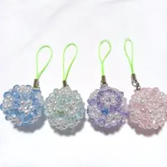 花編みボール4個　実物は写真以上のかわいさ！