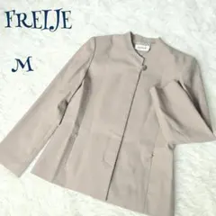 【ヴィンテージ】ノーカラージャケット 9AR M フォーマル 通勤 きれいめ