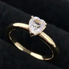 13号 スワロフスキー 指輪 ハート クリスタル ゴールド SWAROVSKI