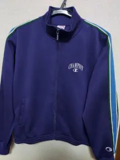 CHAMPION パープル ジップアップジャケット