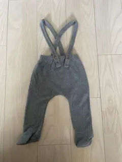 in the family グレー サスペンダー付きロンパース 12m