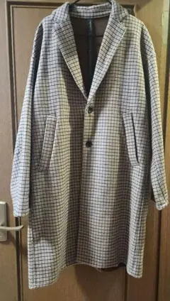 RAGEBLUE（レイジブルー） チェック チェスターコート メンズ アウター