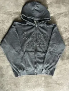 kutir men BLESSU ルレスユー似 短丈ジップパーカー ブラック L