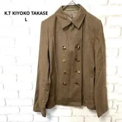 K.T KIYOKO TAKASE テーラードジャケット　羊毛　カシミヤ　日本製