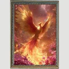 Ｐ1440 鳳凰・火の鳥　【開運風水絵画風アート】