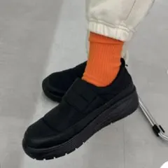 オリエンタルトラフィック　撥水 スリッポン　モックシューズ L ブラック