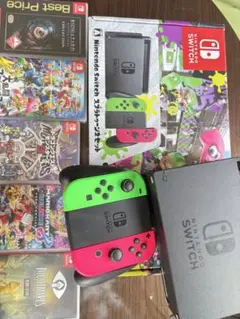 お買い得！Nintendo Switch本体スプラトゥーン限定カラー、ソフト6本