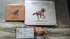 競馬　ミッキークイーン　マウスパッド　コルクコースター　おまけ「ウオッカ単勝」