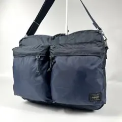 ポーター　porter force フォース　ネイビー ショルダーバッグ