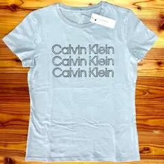 海外限定 カルバンクライン Calvin Klein ロゴTシャツ M 灰色のサムネイル