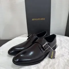 EDWARD HILL 本革 ダブルモンクストラップ ブラック　26.5cm