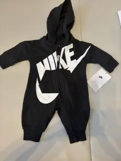 NIKE ベビー ロンパース フード付き ブラック