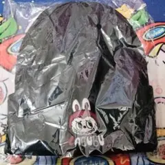 ラブブ　ニット帽　黒　LABUBU