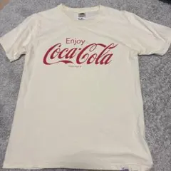 Coen コカコーラ コラボ 半袖Tシャツ アイボリー