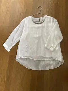 OFUON カットソー　オフホワイト　M 七部袖