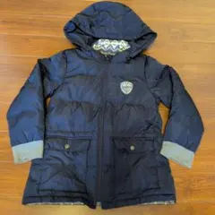 BeBe フード付きコート 130cm ネイビー