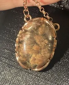 【新入荷‼︎オススメ♪】希少なブラウンフラワールチルネックレスS925 大きめ