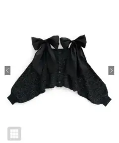 新品未使用 リボン付きオフショルダーニット