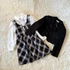 サクラ　フォーマルセットアップ　ワンピーススーツ　入学式　キャット　4点セット