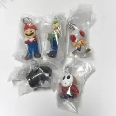 スーパーマリオ　めじるしアクセサリー 第1弾　5個セット