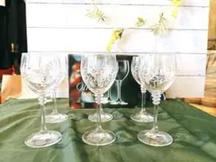 BOHEMIA GLASS ボヘミアガラス　クリスタルガラス　グラス　６個セット