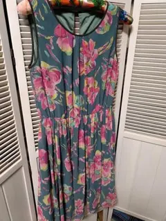 【極美品】Lois CRAYON 花柄 ワンピース フレア M