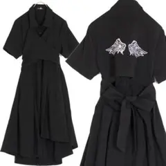 ニーア バックオープンウィング ワンピース 黒 NieR Clothingのサムネイル