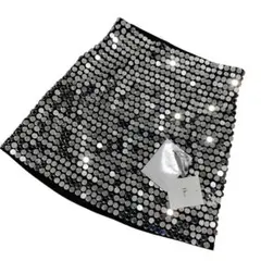 未使用タグ付　Christian Dior ディオール　スパンコール　スカート